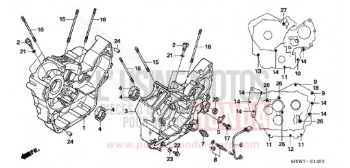 CARTER MOTEUR NT700VA de 2010